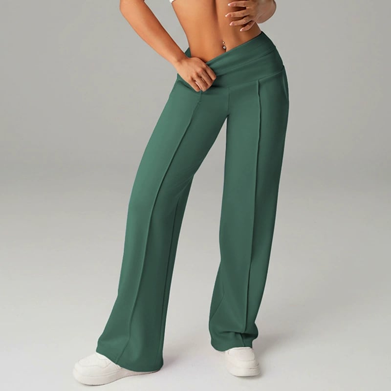 Women's High-Waisted Wide-Leg Trousers