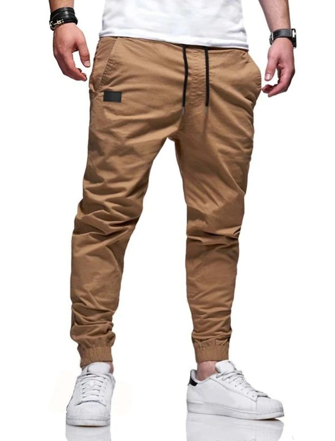 Pantalon de jogging décontracté pour homme avec cordon de serrage