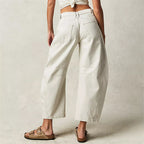 Utilityjeans til kvinder med barrel-leg-pasform