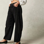 Utilityjeans til kvinder med barrel-leg-pasform