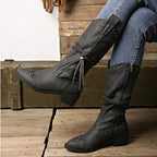 Women's Studded Mid-Calf Western Boots