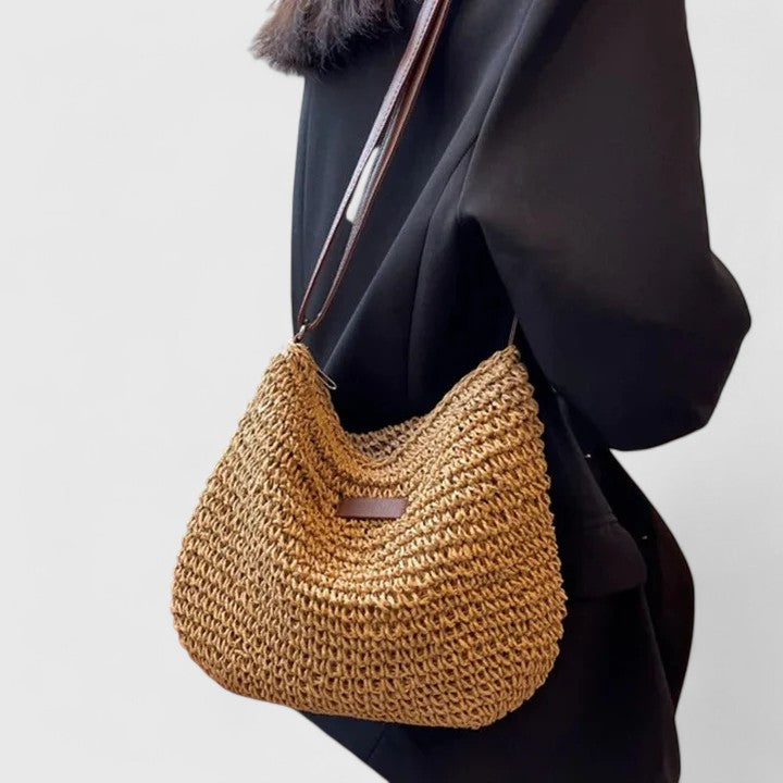 Bolso de hombro tejido para mujer
