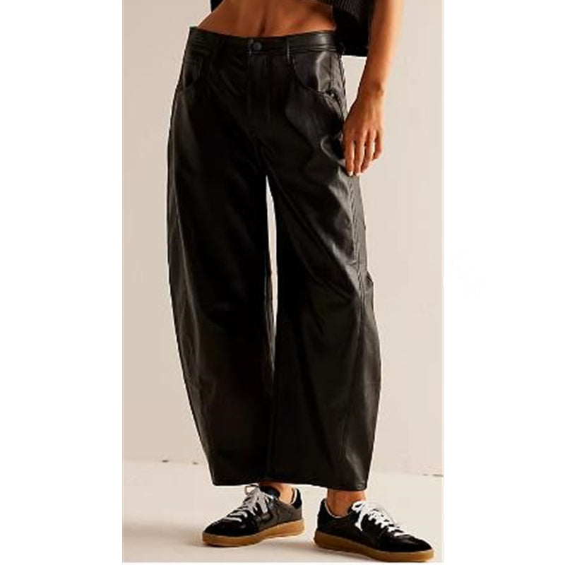 Utilityjeans til kvinder med barrel-leg-pasform