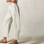Utilityjeans til kvinder med barrel-leg-pasform