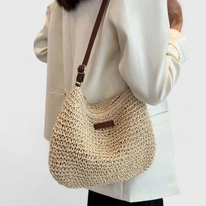 Bolso de hombro tejido para mujer