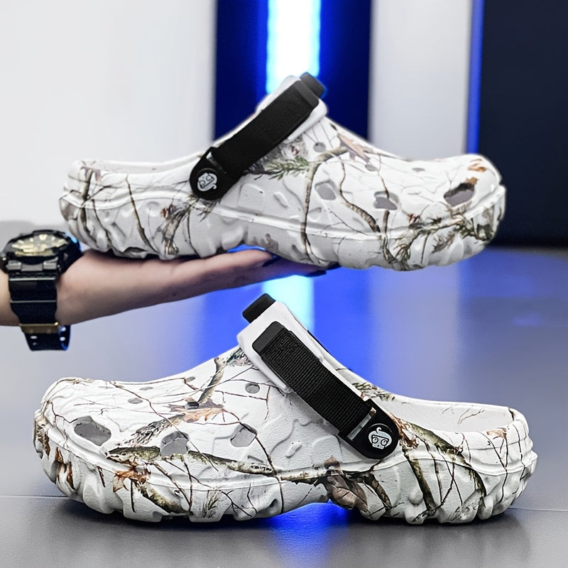 Komfortable camouflage-træsko til mænd