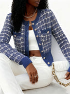 Women’s Textured Button-Front Cardigan
