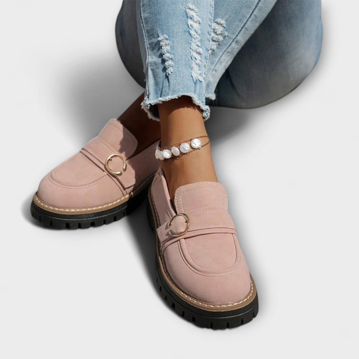 Women’s Lug Sole Buckle Loafers