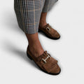 Women’s Fringe Buckle Loafers