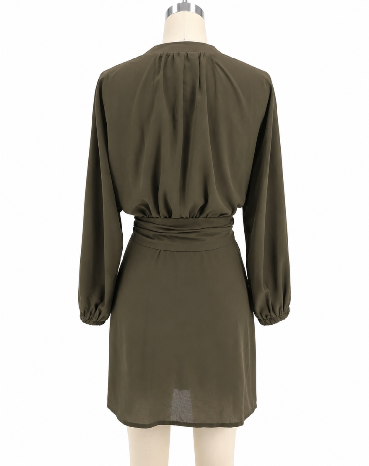 Leinenmisch-Kimono für Damen mit Taillengürtel für entspannte Alltags-Eleganz