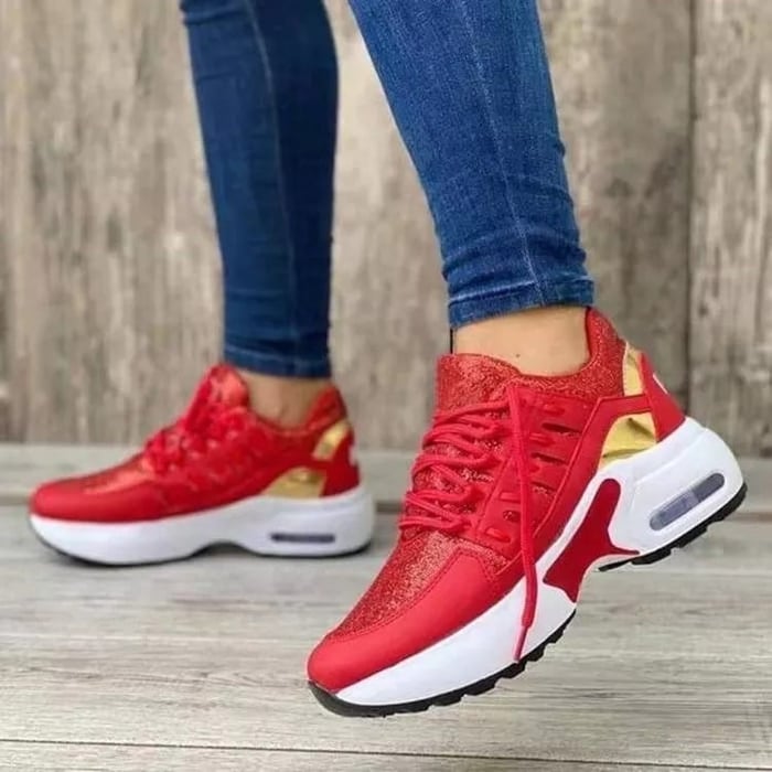 Women’s Lightweight Lace-Up Comfort Sneakers