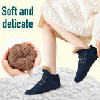 Men’s Fair Isle Knit Winter Slipper Socks