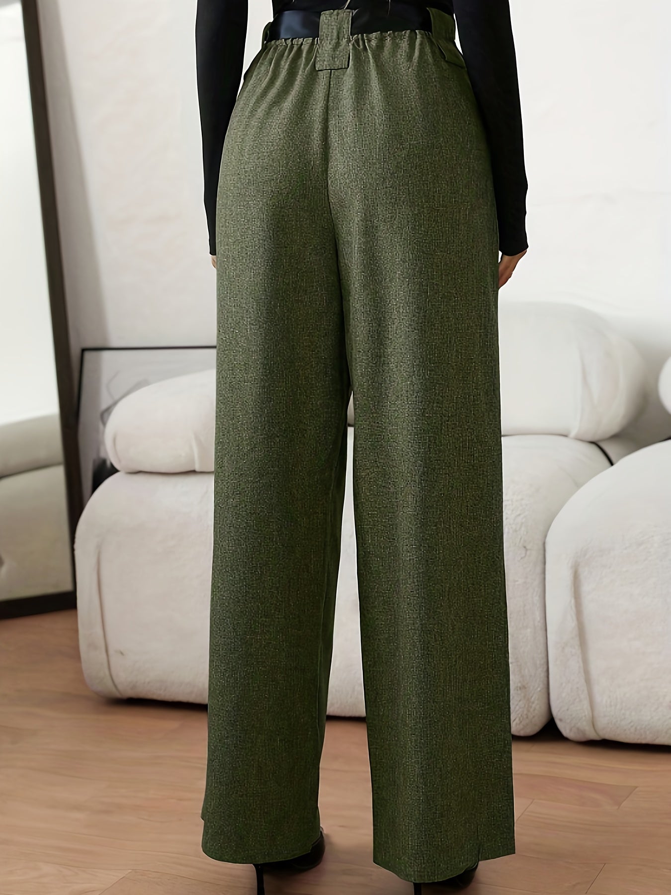 Women’s High Waist Pleated Wide Leg Pants