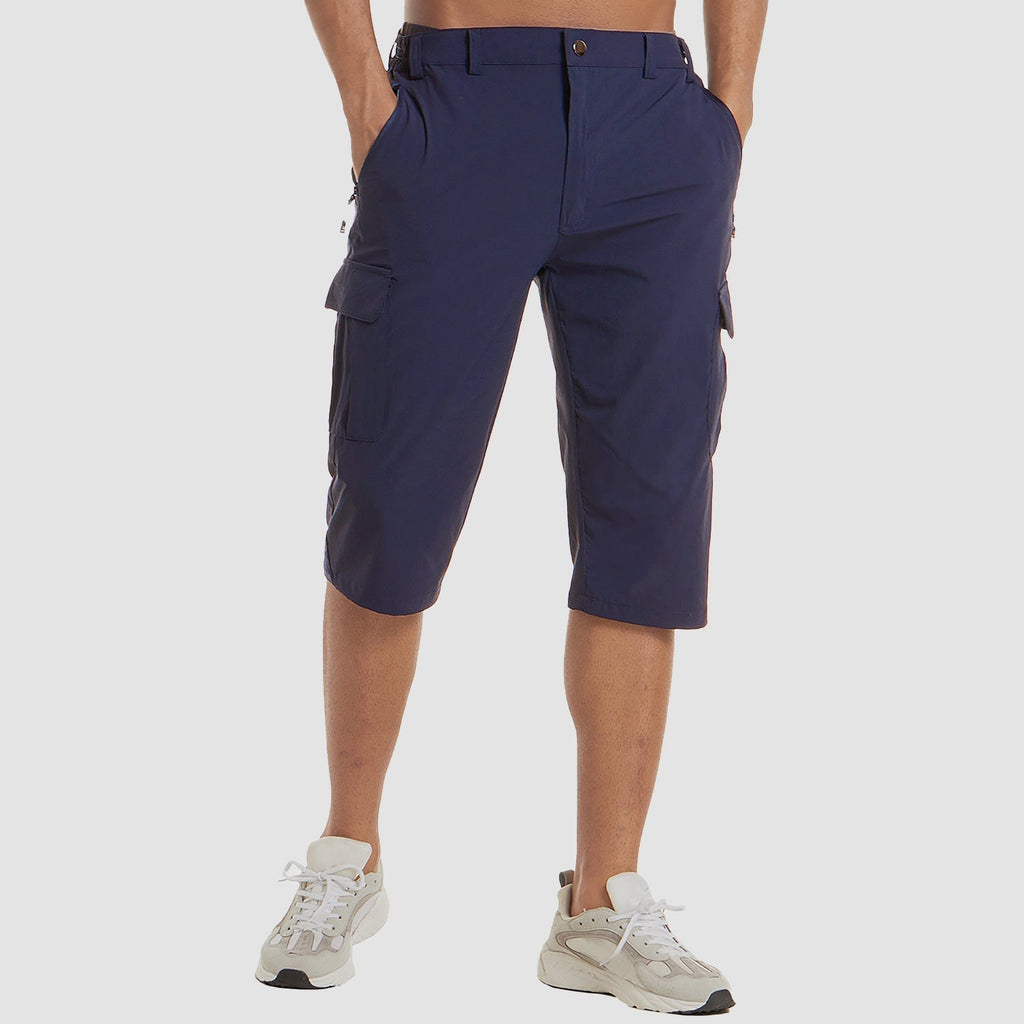 Men’s Quick-Dry Cargo Shorts with Multi-Pocket Outdoor Design