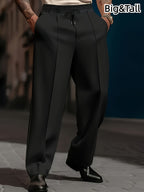 Pantalones de pierna ancha con cordón para hombre