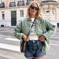 Giacca trapuntata oversize da donna