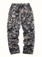 Mænds camouflage-cargobukser med joggerpasform
