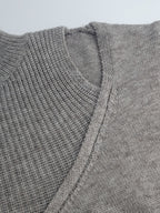Damenpullover mit Rollkragen und offenen Schultern