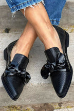 Women’s Bow Detail Textured Loafers