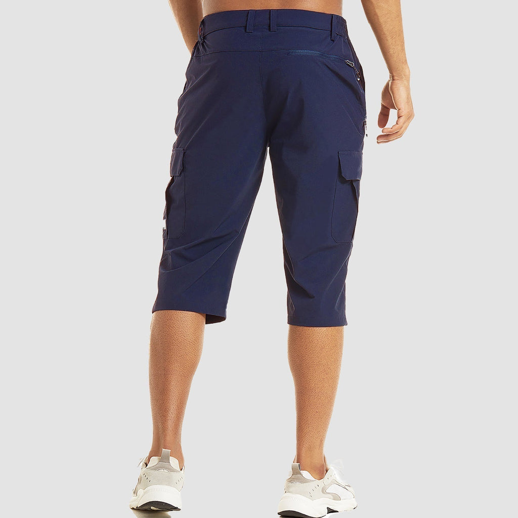Men’s Quick-Dry Cargo Shorts with Multi-Pocket Outdoor Design