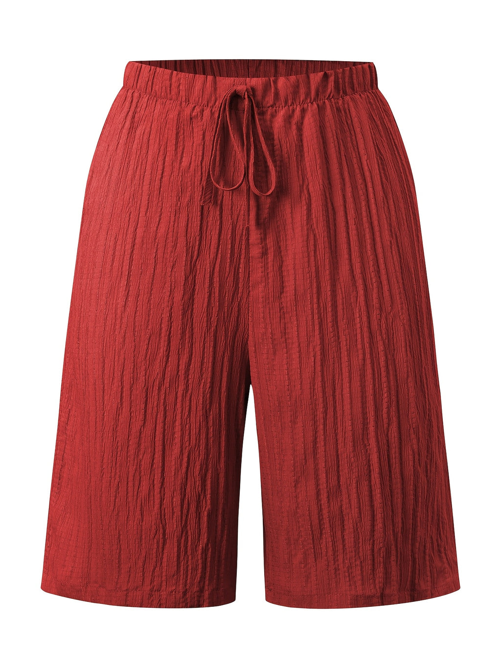Damen Bermudashorts mit weitem Bein und lockerem Tunnelzug