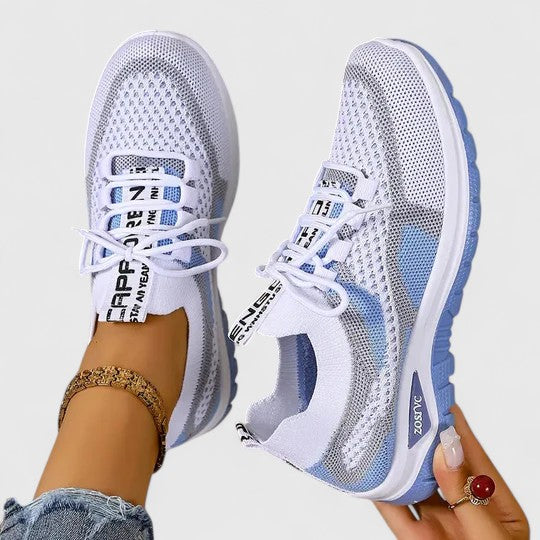 Women's Breathable Mesh Lace-Up Sneakers