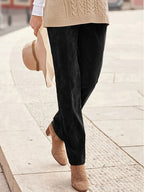 Women’s High-Waisted Straight-Leg Trousers