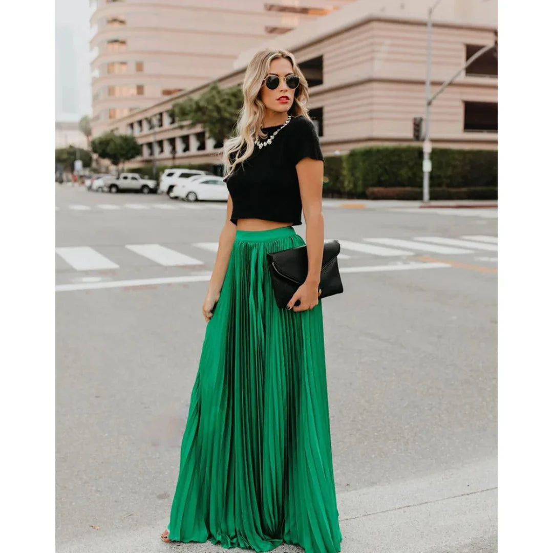 Women’s Pleated Maxi Skirt