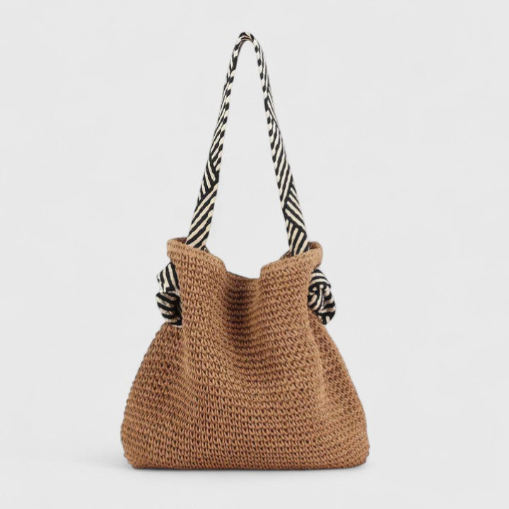 Vævet boho-skuldertaske til kvinder