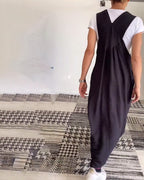 Women's Relaxed Pinafore Maxi Dress