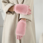 Women’s Faux Fur Cuff Winter Gloves