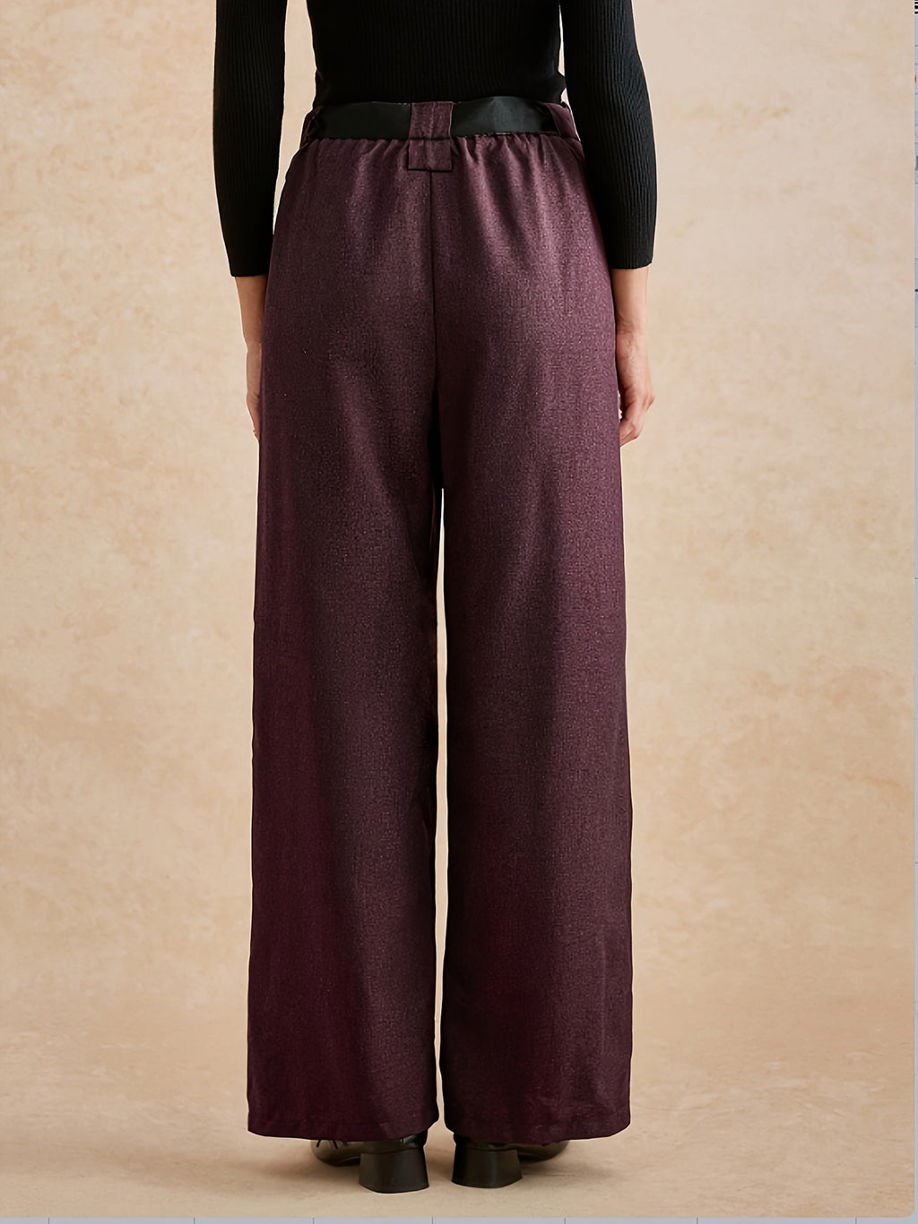 Women’s High Waist Pleated Wide Leg Pants