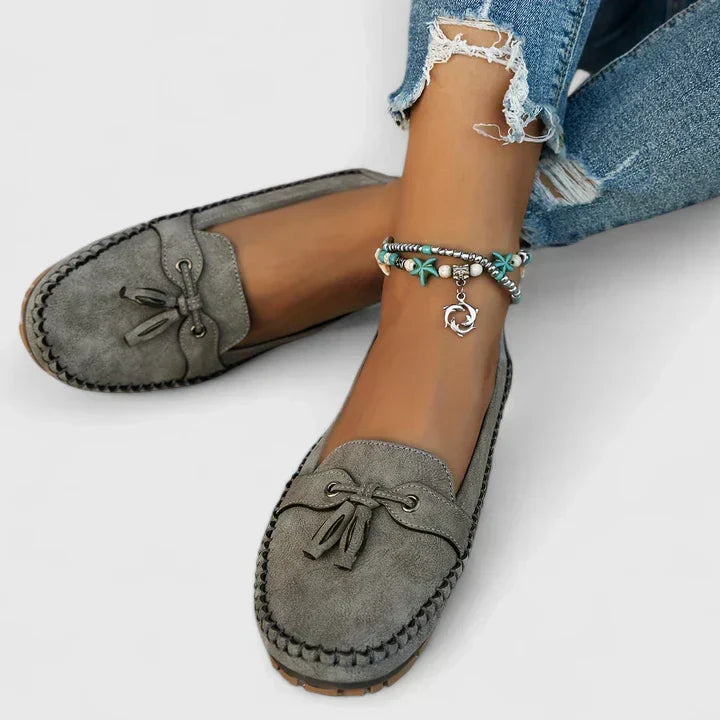 Damen-Casual-Loafer mit Quastendetail