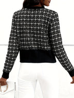 Women’s Textured Button-Front Cardigan