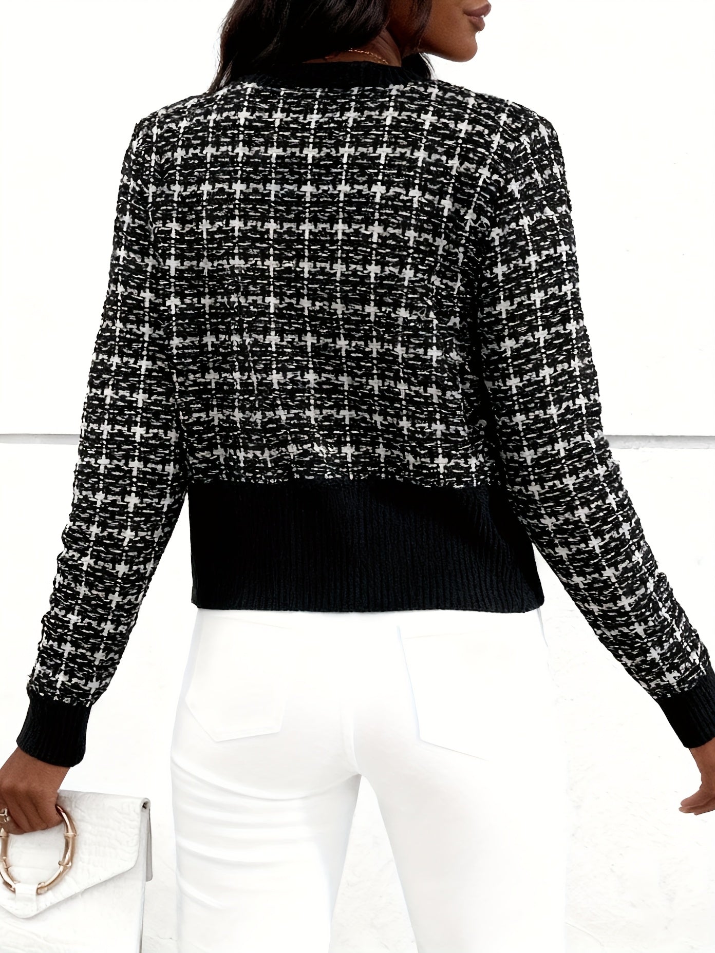 Women’s Textured Button-Front Cardigan
