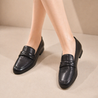Mocassins plats pour femmes avec détail noué