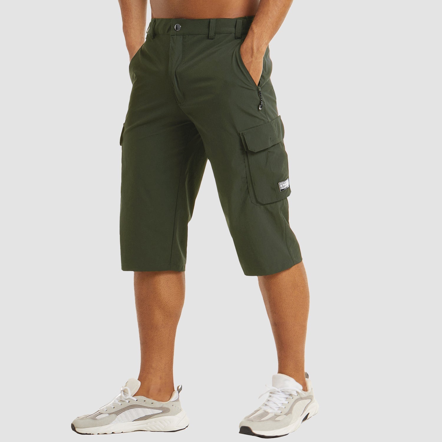 Men’s Quick-Dry Cargo Shorts with Multi-Pocket Outdoor Design