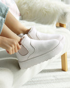 Women’s Faux Fur Lined Platform Chelsea Boots