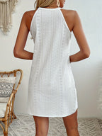 Women's Sleeveless Eyelet Mini Dress