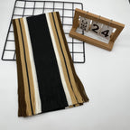Men’s Striped Fringed Winter Scarf