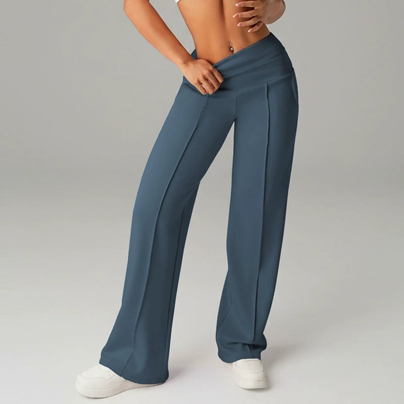 Women's High-Waisted Wide-Leg Trousers
