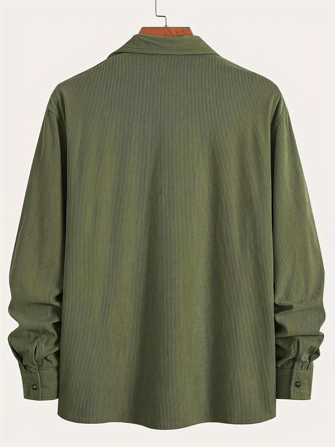 Cordhemd-Jacke mit gerippter Textur für lässigen, geschichteten Alltagsstil