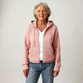 Women's Textured Hooded Zip-Up Jacket