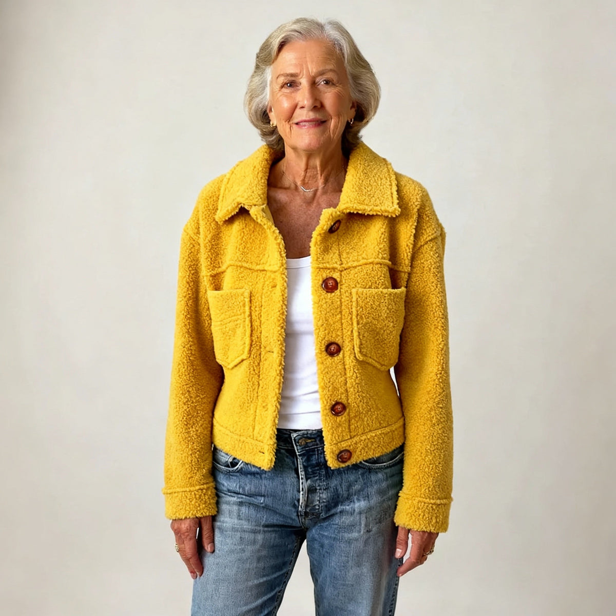 Women's Button-Front Denim Jacket