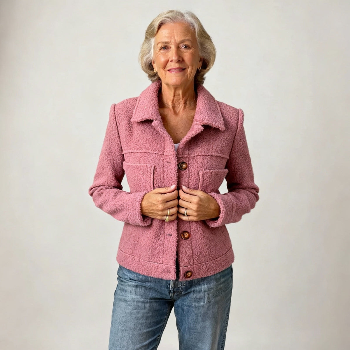 Women's Button-Front Denim Jacket