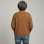 Damen-Freizeitjacke ohne Kragen mit Reißverschluss