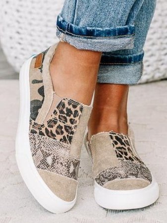 Slip-on-Sneaker für Damen mit gemischtem Muster