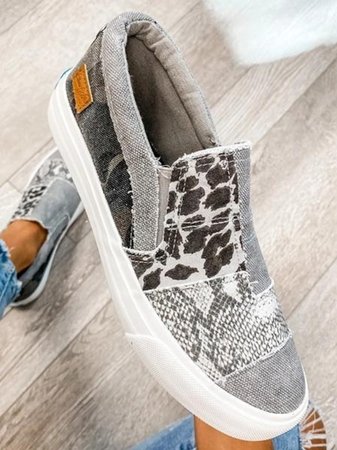 Slip-on-Sneaker für Damen mit gemischtem Muster