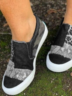 Slip-on-Sneaker für Damen mit gemischtem Muster