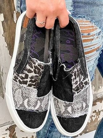 Women’s Mixed Print Slip-On Sneakers